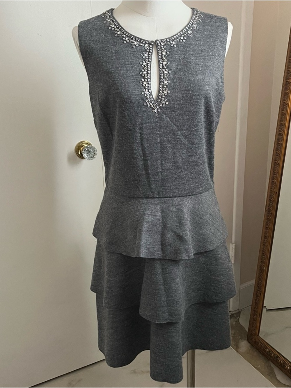 Juicy couture grey wool blend dress